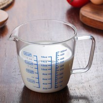 유리 눈금컵 눈금 물병 계량컵 눈큼컵 500ml