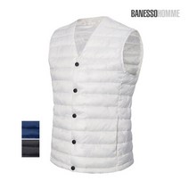 [BANESSOHomme] 초경량 패딩 브이넥조끼 남녀공용 S∼2XL TC094