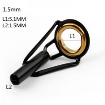 낚시대 릴 수리 복원 낚싯대 가이드 링 1.5mm-2.0mm 스테인레스 스틸 DIY 아이 낚시 탑 로드 라인 팁 폴 키트 교체 도구 상의, 1pc-1.5mm