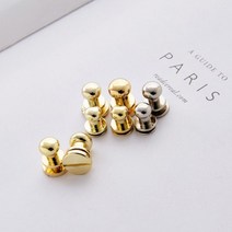 솔트레지 가방 나사 장식 부자재 4color [4 5 6 8mm 솔트리지 가죽 공예 부자재 재료 단추 버클], 골드