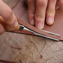 가죽공예공구 미세한작업 4MM /6MM /8MM 가죽조각칼 손피할기, 1개