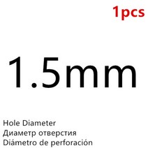 구멍 펀처 가죽 구멍 펀치 라운드 스틸 가죽 공예 중공 구멍 펀치 1mm-25mm 개스킷 플라스틱 고무 도구, 블랙 1.5mm - 1pcs