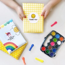 세모데코 어린이집 생일선물 답례품 유치원 물감선물 세모데코 생일 포장, 3번 하늘파티