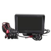 dc 6 v-32 v 4.3 인치 방수 lcd 자동차 후면보기 백업 카메라 키트 자동 후면 역방향 주차 캠 세트, type1