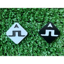 블랙 화이트 심플한 볼마커 두가지컬러 골프 라운딩 캡클립