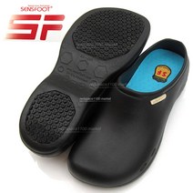 센스풋 미끄럼방지 조리화 주방화 욕실화 SW-051 (검정색), 280, 블랙 (Black)