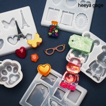 귀여운 키링 팬던트 레진 공예 몰드 재료 틀 에폭시 키링 만들기, C.베어브릭 몰드(1개)