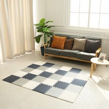 EVA 퍼즐매트 놀이방매트 10P 30X30X1.2cm, 그레이