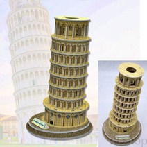 입체퍼즐 피사의사탑 건축모형만들기 종이모형