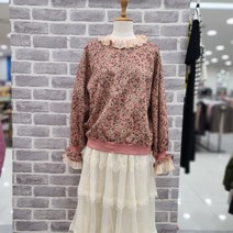 레코브 풀 플라워 프릴블라우스 LW61B1LT502X