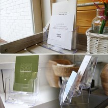 4단 투명아크릴 홍보물 전단지 카달로그 거치대, 1단