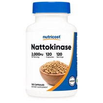 Nutricost 뉴트리코스트 나토키나제 2000FU 함량 혈액순환 영양제 120캡슐