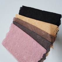 dklace 스판레이스모음 / 스판레이스 6-73249 폭 23cm 자가드, Beige
