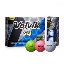 Volvik 볼빅 골프공 (구)S4 4피스 / 몬스터골프, 색상 : 화이트