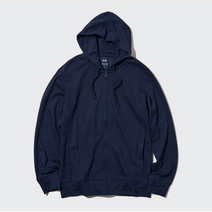 [국내정식매장상품]유니클로 에어리즘 남성 AIRism UV PROTECTION풀집파카(긴팔)-NAVY
