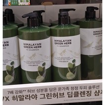 엘라스틴 그린허브 샴푸 7X 딥클렌징 1980ml, 1개