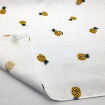 국산순면무형광 엠보 나염 가제손수건 20장, 24.파인애플