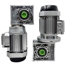 웜 감속기 기어 알루미늄 터보 삼상 수직 플랜지 박스, 0.37KW 3상 모터가 장착된 RV50