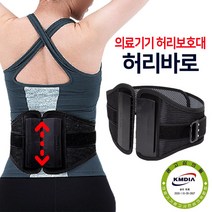 [의료기기 정품] 허리바로 허리보호대 의료용 디스크 복대 교정 벨트 척추 허리 보조기, 허리보호대 1개:L(35~40inch)