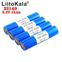 전기 자전거 배터리 모터 Liitokala 33140 3.2v 15ah lifepo4 12v 24v 36v 48v 20ah 30ah ebike rv 캠핑카 스쿠터, 12 개
