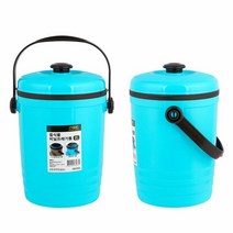 음식물 비닐 쓰레기통 2L 핸들휴지통 수거통 거함, 단품