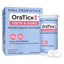 OraTicx 오라틱스 치아 잇몸 구강면역 프로바이오틱스 80억 CFU 포도맛 30정 2팩