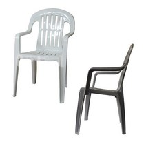 야외 편의점 플라스틱 의자 파라솔 비치 행사용 1개, 야외의자 흰색-1개