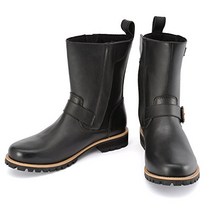 데이토나 오토바이 용 엔지니어 부츠 블랙 24.5cm 소 가죽 시프트 패드 내장 사이드 Zip 2E 상당 HBS-004 98692