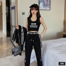 가바바 여성 긴팔 트레이닝복 봄 가을에 걸치고 나가도 무방한 피트니스 트레이닝복 세트 G60640