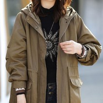 휴드 멜킨 후드 야상 자켓