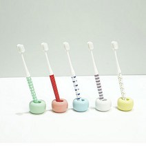 [메이앤홈] 세라믹 도자기 칫솔꽂이, 블루, 1개