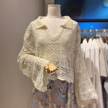 파르베 브이앞트임칼라그물뜨개니트(F22B43833)