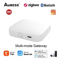 tuya zigbee hub smart 무선유선 게이트웨이 smart home bridge smartlife app multi-mode remote control for alexa, 3-주황색