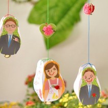 [아트랄라]엄마아빠모빌만들기(5개)어버이날가정의달수업재료