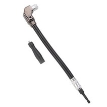 GHSHOP 직각 드릴 어태치먼트 어댑터 파워 플렉시블 샤프트 팩, 315mm, 블랙 + 실버, 강철