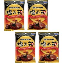 UHA 미각당 소금 초콜릿 카라멜 80g 4봉지 이색 선물 수입 캔디, 기본