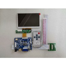 라즈베리파이모니터 5 인치 TFT LCD 화면 모니터 드라이버 보드 KD50G23-40NB-A1 480x272 자동차 휴대용 디스플레이 패널 HDMI VGA AV 라즈베리 파이, [01] LCD suite