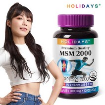 홀리데이즈 관절&연골 건강 미국산 MSM2000 120정 2개월분, 상세설명 참조, 없음