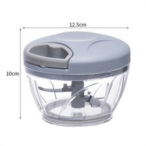 갈갈이음식물처리기 음식물분쇄기 음쓰처리기 마늘 다지기 500/900ML 수동 회전 과일 야채 커터 슬라이서, 04 500ml Blue