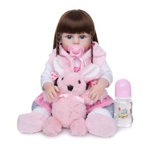 리본돌 프리미엄 인형 구체관절 애착 소녀 수제 부드러운 쉬운 48cm19in 현실적, 02 3TT107250-B