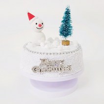 오르골 크리스마스 트리와 눈사람 4인용 세트, 혼합색상