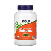 나우푸드 유기농 스피루리나 500mg 500정