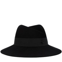메종미쉘 블랙 버지니 펠트 페도라 1001001001 BLACK