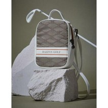 [헤지스 골프 여성] [21FW] HWGF1F513I2 HARIATO베이지 헤리아토 자카드패턴 파우치