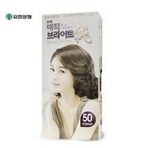 유한 매직브라이트순 50호 약간 밝은 갈색 새치커버 염색약, 상세페이지 참조, 상세페이지 참조, 상세페이지 참조