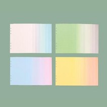 아트박스/루카랩 루카랩 A5 컬러모눈노트 vol.2 리필속지, 01 씨[sea]