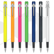 까렌다쉬 849 메탈 만년필, EF, 형광 옐로우