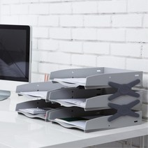 회원가입 각종양식 서류 용지 3단받침대 상담실 홀더 데스크 책상 소품함 책상꾸미기, 1개, 스모그