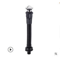 스텐파이프 구조용 원형 사각 봉 파이프 주름관 접착제가 없는 스틸 배수 세트 배관 호스 주방 유연한 개폐식 세면대 싱크 물, 오버플로 구멍으로