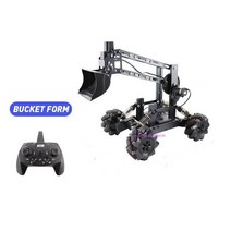 IOTPN RC 트럭 중장비 지능형 프로그램 합금 전기 원격 제어 Vechile 모델 2.4G DIY 조립 회전 지게차 로봇 팔 굴삭기 포크리프트, [01] Excavator